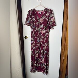Tommy Bahama Burgundy Floral Dress